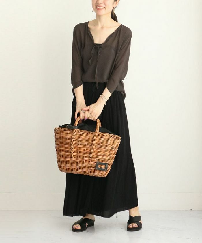 ebagos エバゴス/マルシェ（定番トート）BLACK