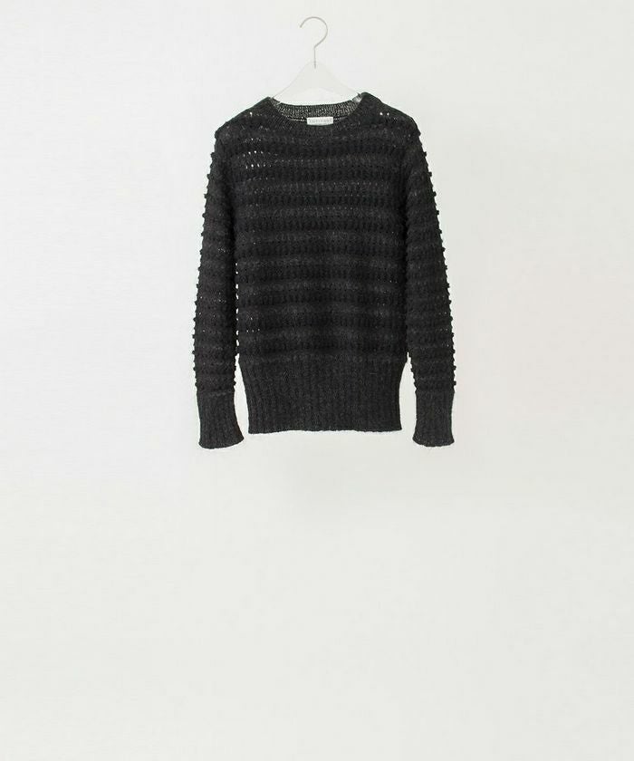 美品！ANTIPAST THREAD KNIT PULL OVER(1) ANTIPAST THREAD KNIT PULL OVER BLACK アンティパスト | マドリガル