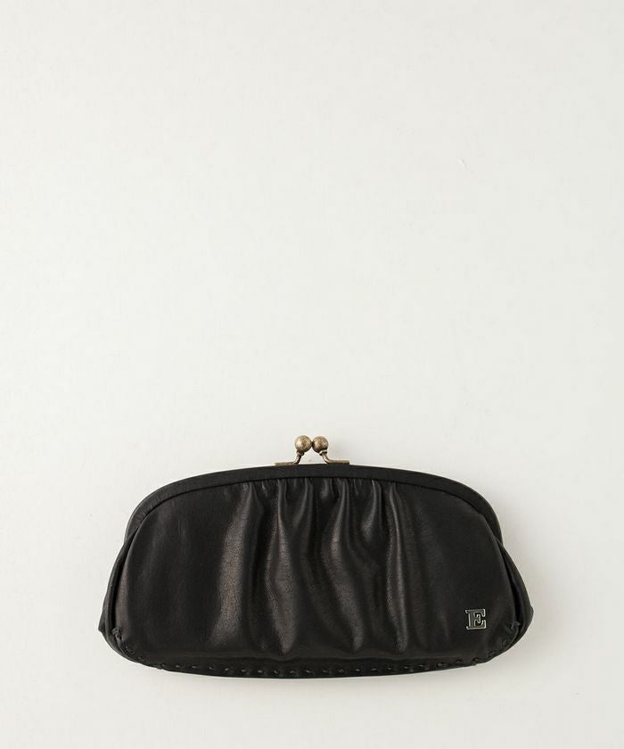 ebagos エバゴス エナメル口金長財布 BLACK | マドリガル公式サイト