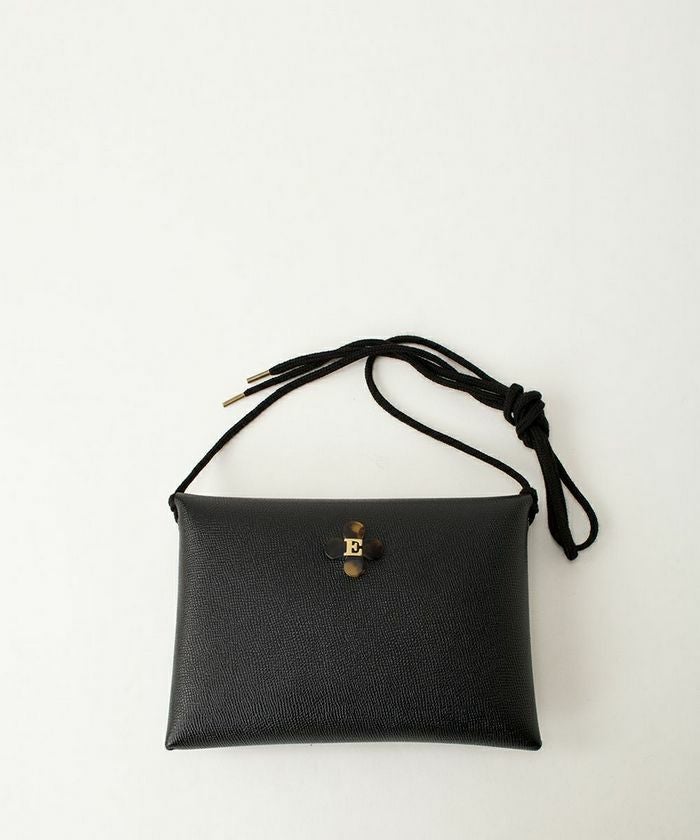 haruru　美品　エバゴス　ebagos　コンパクト財布　黒型押し　黒革 ebagos エバゴス ワニカタオシWフウトウ型財布・ブラック - tity