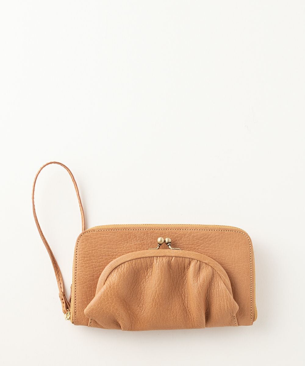 極美品　ebagosヌメゴート 口金ファスナー長財布 BEIGE エバゴス ebagos ヌメゴート 口金ファスナー長財布 BEIGEエバゴス | マドリガル