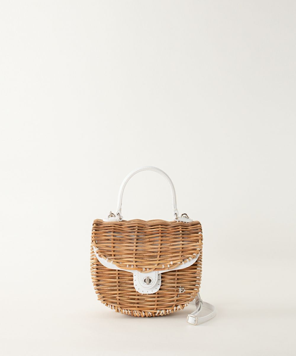 ebagos エバゴス　カゴバッグ ハンドバッグ ebagos エバゴス カーフ・ハンドバッグ S