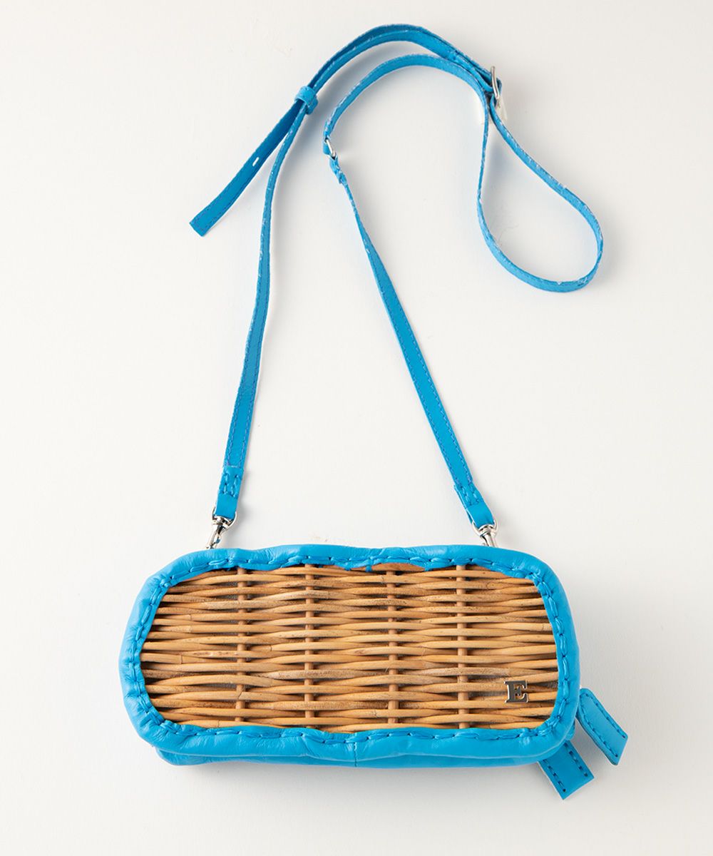 エバゴス　ウォレットショルダー ebagos エバゴス ショルダーレザー籐付き財布 OAK | マドリガル公式
