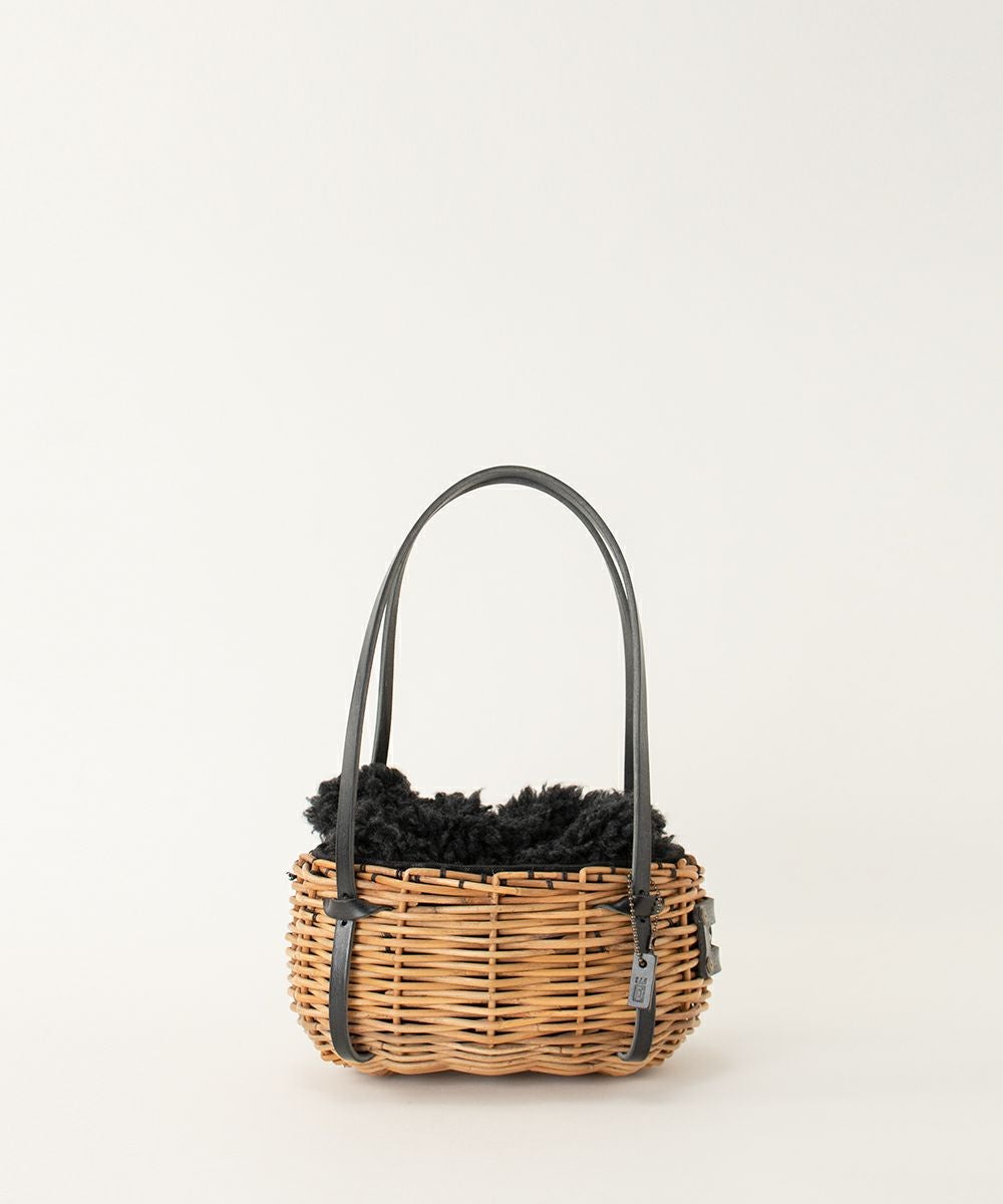 エバゴス　フニュシュリンク　スウィートPバスケット　カシミヤ　グレー ebagos スウィート・P・バスケット(カシミヤ被せ) BLACKエバゴス