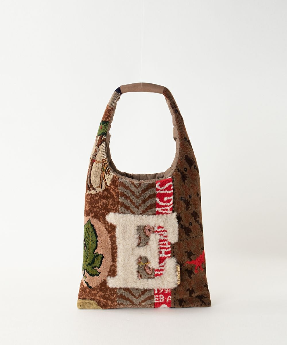 2025AW商品 エバゴス シェニール・アーカイブ　ワンホールトート ebagos エバゴスシェニール・アーカイブ・ ワンホールトート BEIGE