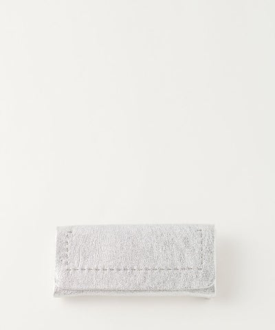 ebagos エバゴス メタリックソフト長財布 SILVER | マドリガル公式 