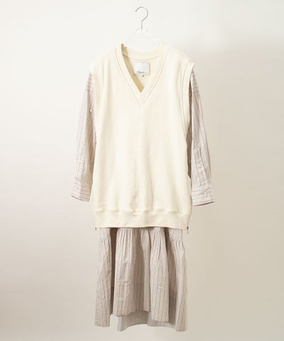 3.1 Phillip Lim IOVERSIZED VEST SWEATSHIRT COMBO DRESS ワンピース 