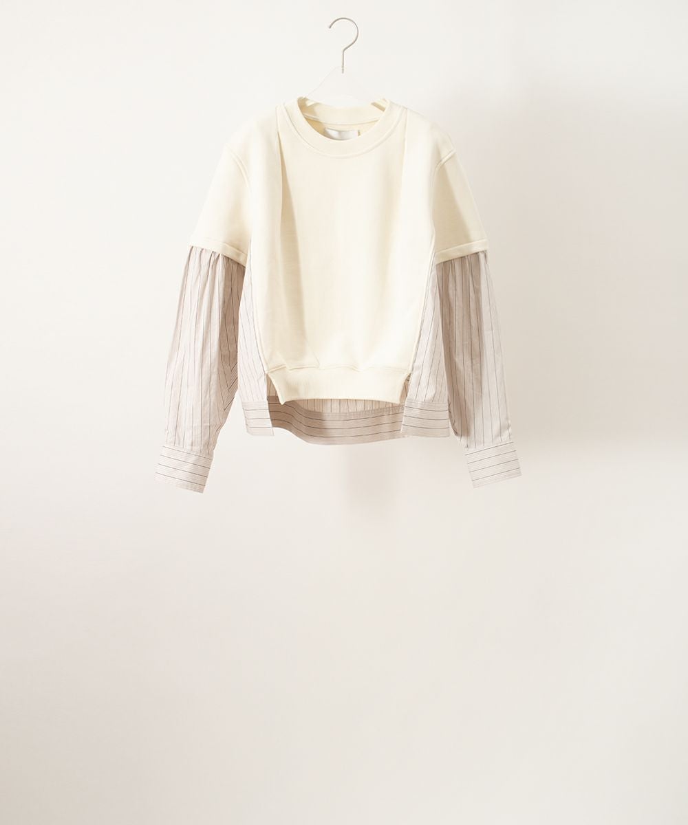3.1 Phillip Lim LS SWEATSHIRT W POPLIN COMBO スウェットシャツ 3.1 3.1 Phillip Lim LS SWEATSHIRT W POPLIN COMBO スウェットシャツ 3.1