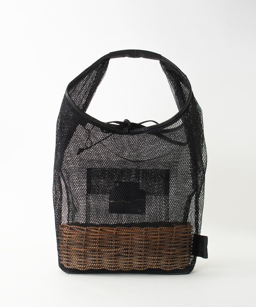 ★R2K2★ebagosエバゴス ブライドルマグ 黒 2020ss 美品 ebagos ブライドル・ウィングラウンドバスケット （ブライドルマグ