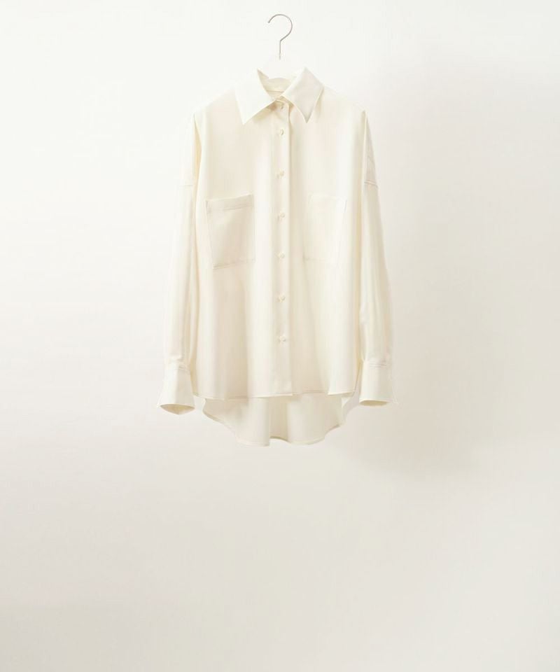 マドリガル　クレープシャツ クレープシャツ」「Crepe Shirt」soutiencollar（ステンカラー