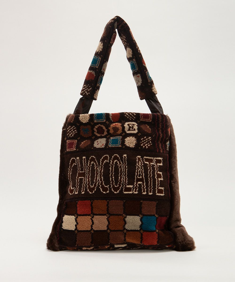 エバゴス ebagos かごバッグ チョコボール グレージュ 中古・古着通販】ebagos (エバゴス) チョコボールカゴバッグ｜ブランド