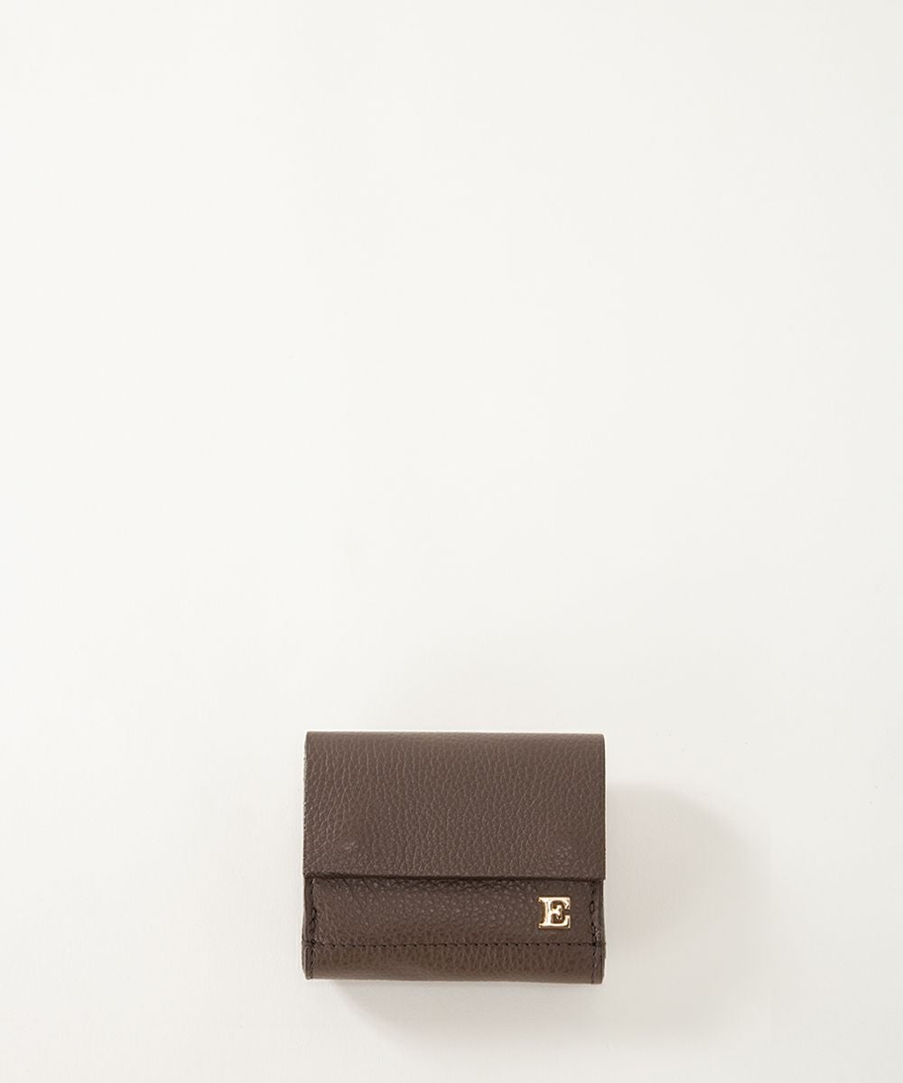 エバゴス／ebagos 財布 ウォレット レディース 女性 女性用レザー 革 本革 ブラウン 茶  ＃31414 Dear Ms. 小銭入れあり 三つ折り エバゴス／ebagos 財布 ウォレット レディース 女性 女性用レザー 革